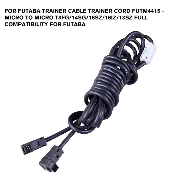 for Futaba Trainer Cable Trainer Cord FUTM4415 - Micro to Micro T8FG/14SG/16sz/16IZ/18SZ Full Compatibility for Futaba