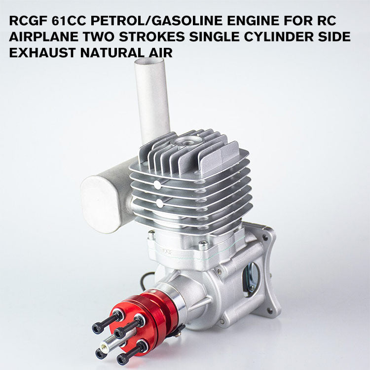 RCGF 61cc Petrol/Gasoline Engine for RC Airplane Two Strokes Single Cylinder Side Exhaust Natural Air