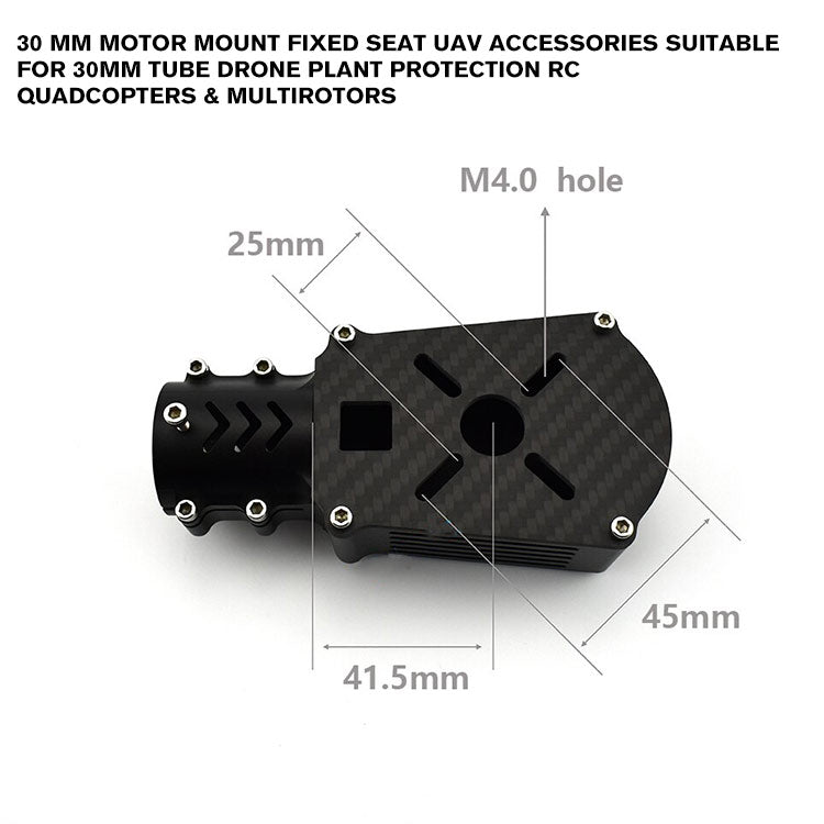 30 mm Motor Mount Fixed Seat UAV Accessories Suitable for 30mm Tube Drone Plant Protection RC quadcopters & multirotors