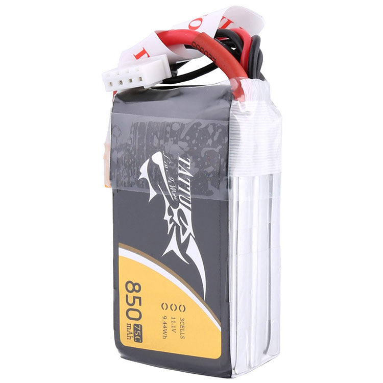 Tattu 850mAh 11.1V 75C 3S1P Lipo Battery Pack With XT30 Plug