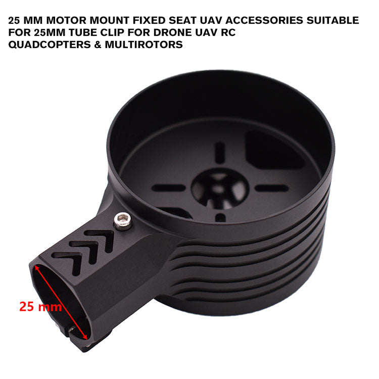 25 mm Motor Mount Fixed Seat UAV Accessories Suitable for 25mm Tube Clip for Drone UAV RC quadcopters & multirotors