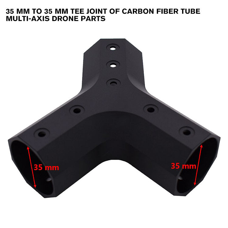 35 mm to 35 mm Tee Joint of carbon fiber tube Multi-axis Drone Parts