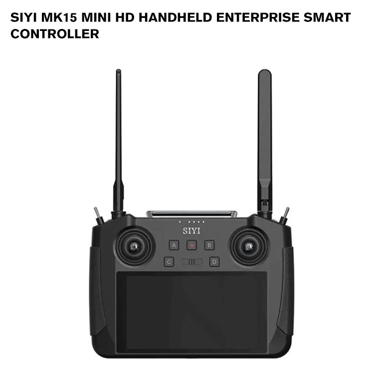 SIYI MK15E Mini HD Handheld Enterprise Smart Controller with 5.5 Inch LCD Touchscreen 1080p 60fps FPV 180ms Latency for UAV UGV 5KM Japan MIC Certified