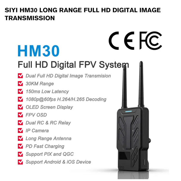 SIYI HM30 Long Range Full HD Digital Image Transmission FPV System