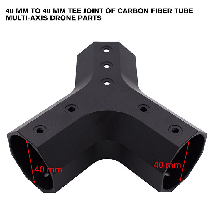 40 mm to 40 mm Tee Joint of carbon fiber tube Multi-axis Drone Parts