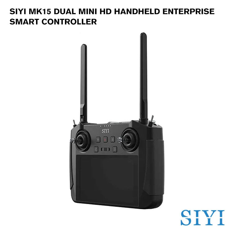 SIYI MK15 DUAL Mini HD Handheld Enterprise Smart Controller with Dual Remote and Remote Control Relay Feature CE FCC KC