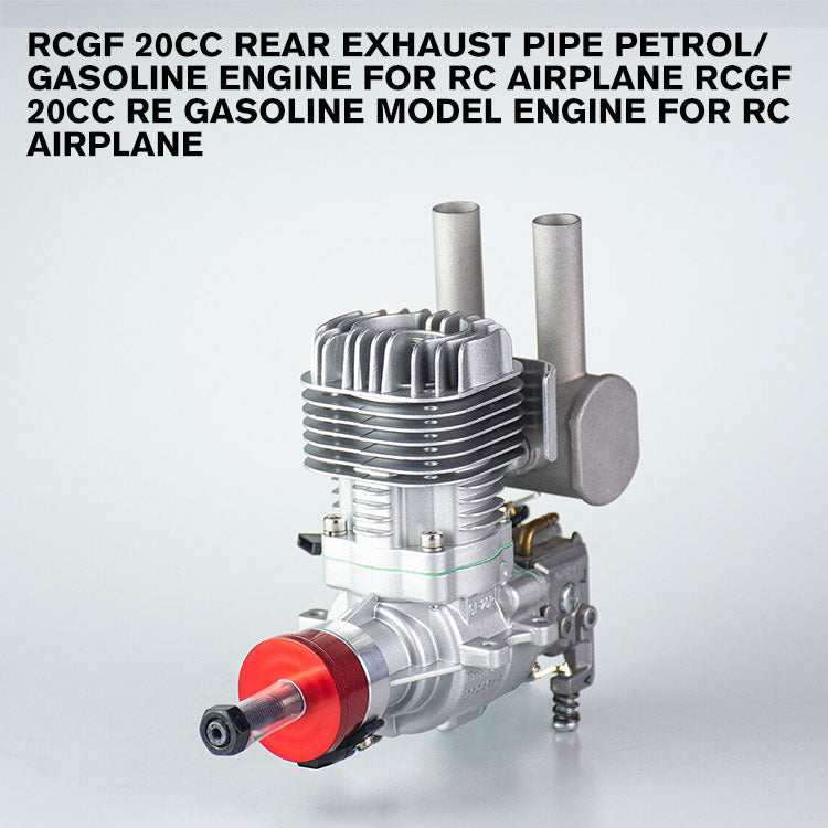 RCGF 20cc Rear Exhaust Pipe Petrol/Gasoline Engine for RC Airplane RCGF 20cc Re Gasoline Model Engine for RC Airplane