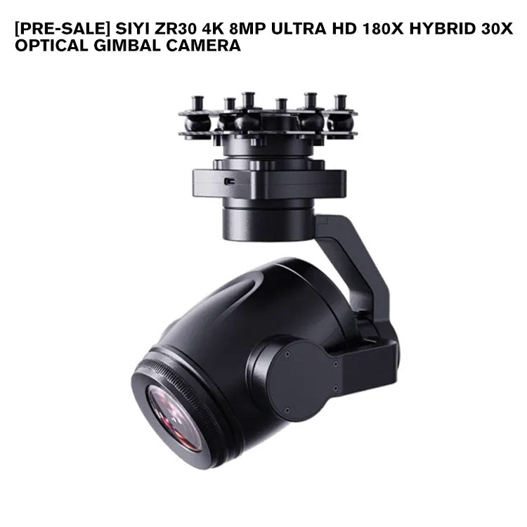 SIYI ZR30 4K 8MP Ultra HD 180X Hybrid 30X Optical Gimbal Camera with AI Smart Identify and Tracking 1/2.7" Sony Sensor HDR Starlight Night Vision 3-Axis Stabilizer UAV UGV USV Pod Payload for Drone Surveillance Inspection