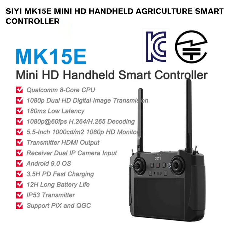 SIYI MK15E Mini HD Handheld Agriculture Smart Controller