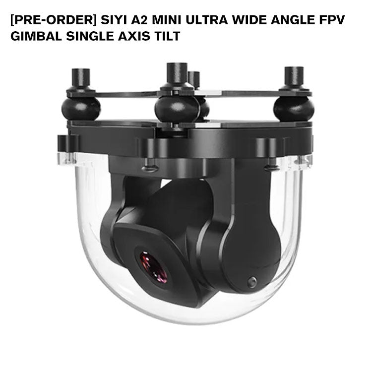 SIYI A2 mini Ultra Wide Angle FPV Gimbal Single Axis Tilt with160 Degree FOV 1080p Starlight Camera Sensor IP67 Waterproof support Upside Down Mode compatible with MK32 HM30 MK15 MK32E MK15E Air Unit