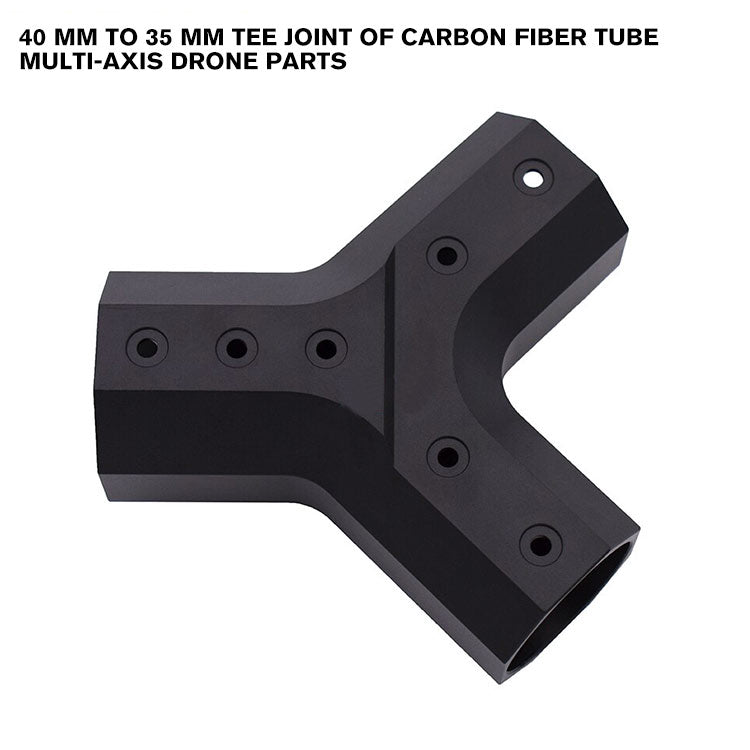 40 mm to 35 mm Tee Joint of Carbon Fiber Tube Multi-axis Drone Parts