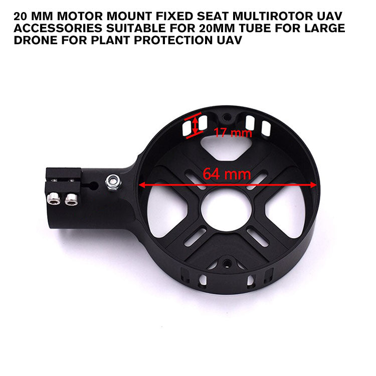 20 mm Motor Mount Fixed Seat Multirotor UAV Accessories Suitable for 20mm Tube for Large drone for Plant Protection UAV