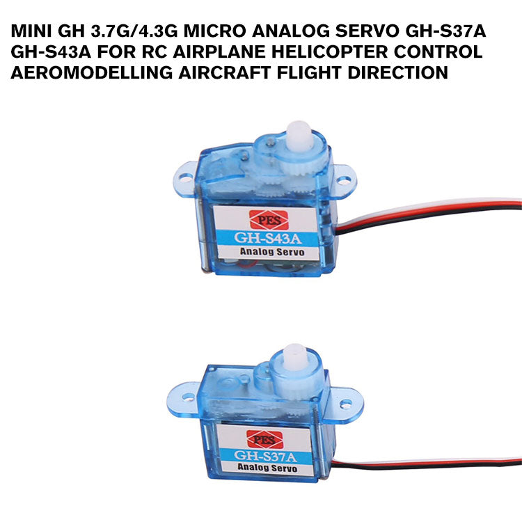 Mini GH 3.7g/4.3g Micro Analog Servo GH-S37A GH-S43A For RC Airplane Helicopter Control Aeromodelling Aircraft Flight Direction