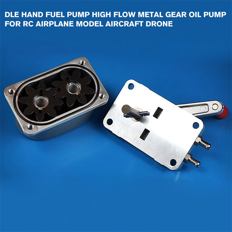 DLE Hand Fuel Pump High Flow Metal Gear Oil Pump for RC Airplane Model Aircraft Drone