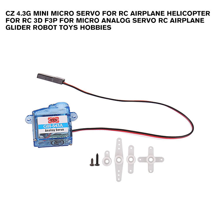 CZ 4.3g Mini Micro Servo for RC Airplane Helicopter for RC 3D F3P for Micro Analog Servo RC Airplane Glider Robot Toys hobbies