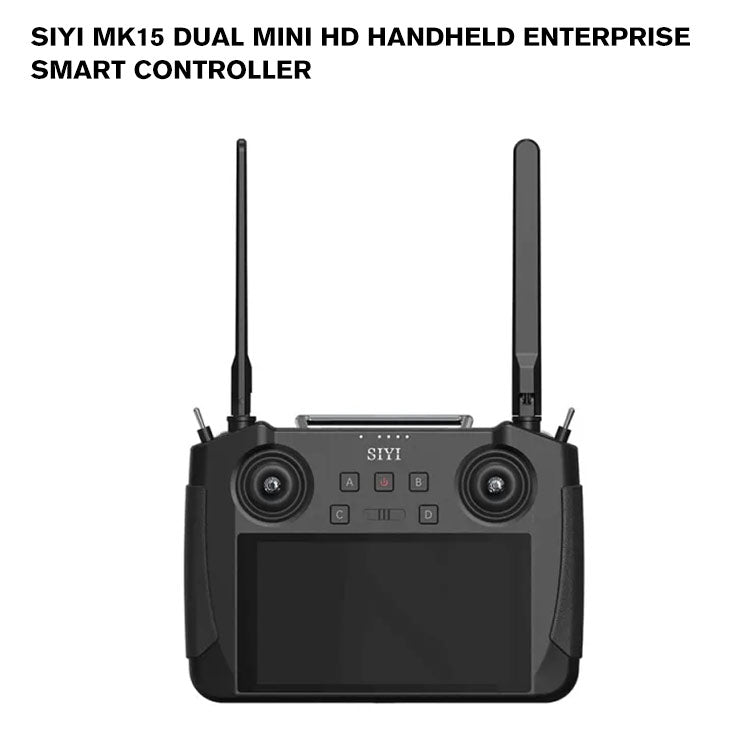 SIYI MK15 DUAL Mini HD Handheld Enterprise Smart Controller with Dual Remote and Remote Control Relay Feature CE FCC KC