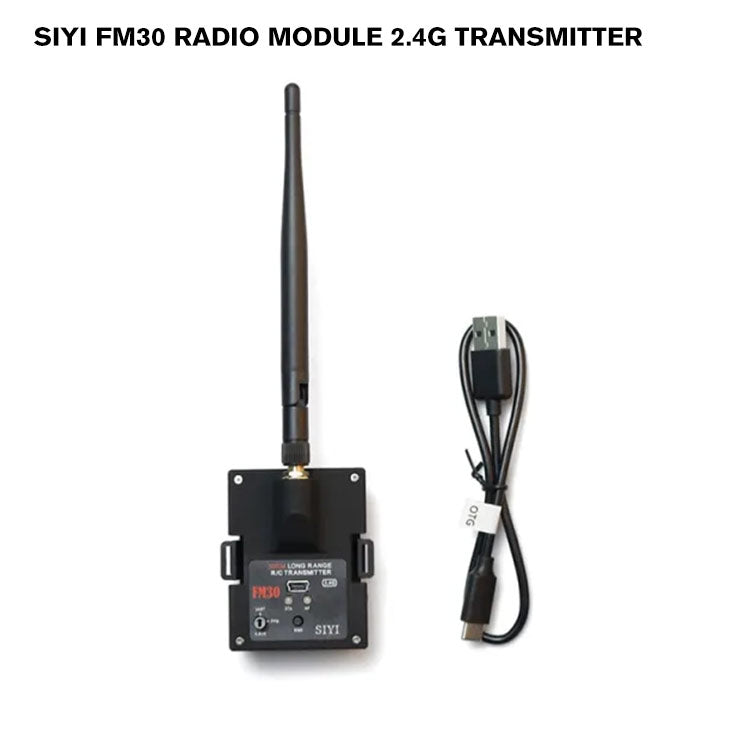 SIYI FM30 Radio Module 2.4G Transmitter with Bluetooth Long Range Mavlink Telemetry Datalink Mini Receiver Support OpenTX EdgeTX ExpressLRS Yaapu Script 30KM Range