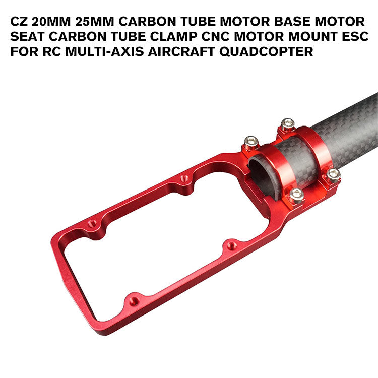 CZ 20MM 25MM Carbon tube motor base Motor Seat Carbon tube clamp CNC Motor Mount ESC for RC multi-axis aircraft quadcopter