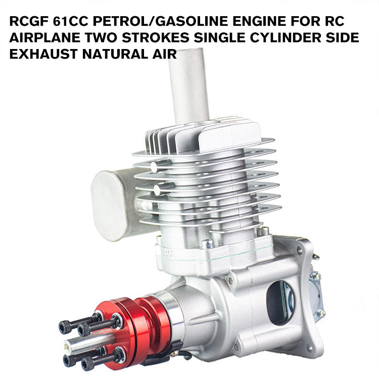 RCGF 61cc Petrol/Gasoline Engine for RC Airplane Two Strokes Single Cylinder Side Exhaust Natural Air