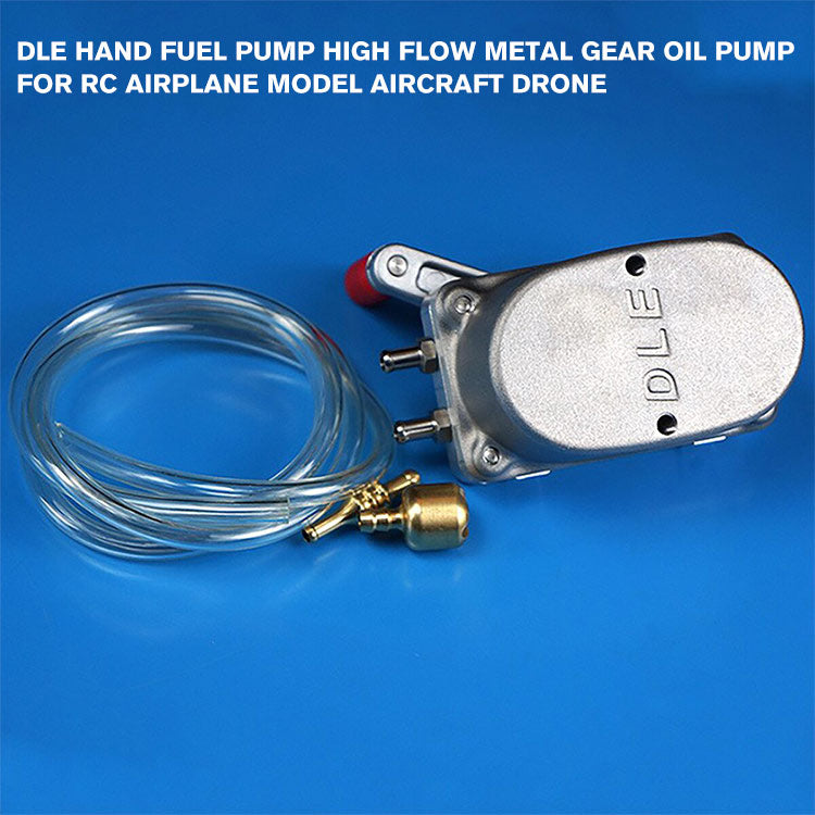 DLE Hand Fuel Pump High Flow Metal Gear Oil Pump for RC Airplane Model Aircraft Drone