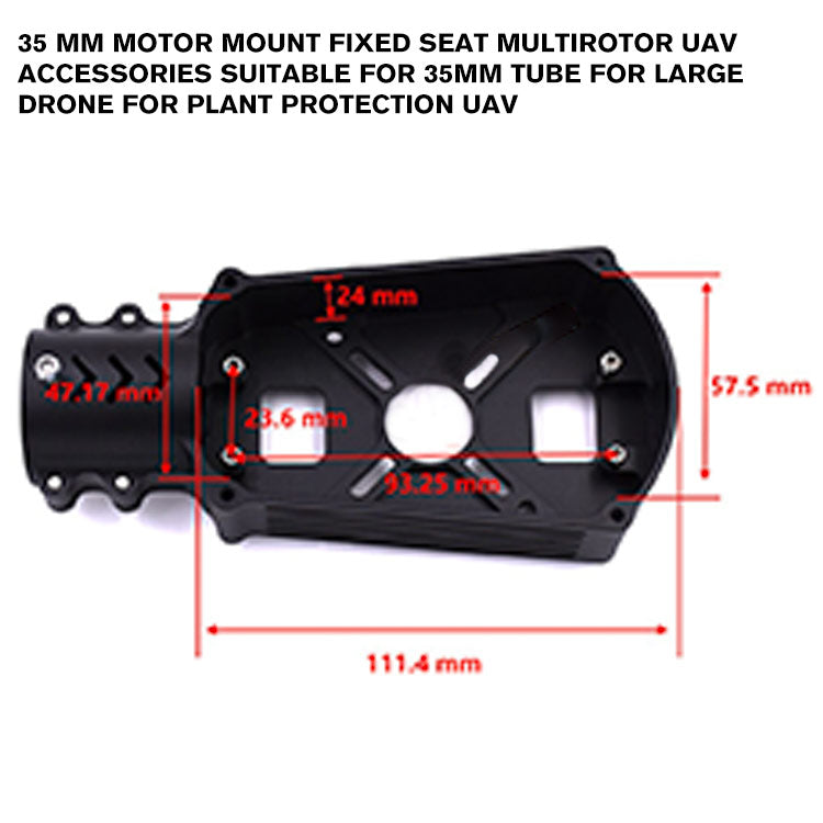 35 mm Motor Mount Fixed Seat Multirotor UAV Accessories Suitable for 35mm Tube for Large drone for Plant Protection UAV