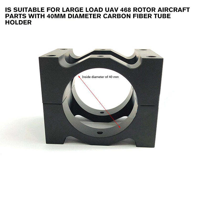 suitable for large load UAV 468 rotor aircraft parts with 40mm diameter carbon fiber tube holder