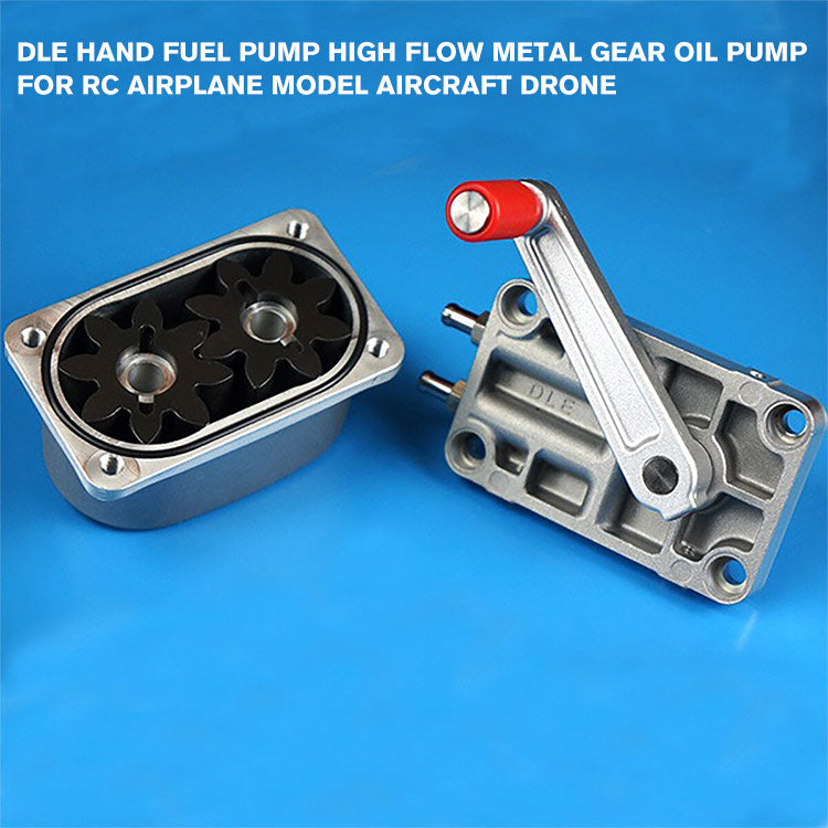 DLE Hand Fuel Pump High Flow Metal Gear Oil Pump for RC Airplane Model Aircraft Drone