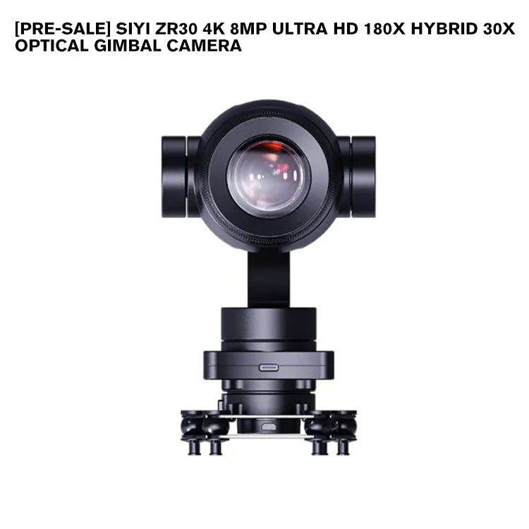 SIYI ZR30 4K 8MP Ultra HD 180X Hybrid 30X Optical Gimbal Camera with AI Smart Identify and Tracking 1/2.7" Sony Sensor HDR Starlight Night Vision 3-Axis Stabilizer UAV UGV USV Pod Payload for Drone Surveillance Inspection