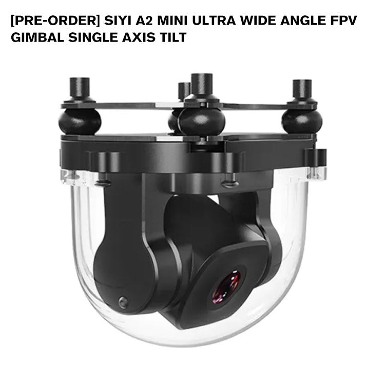 SIYI A2 mini Ultra Wide Angle FPV Gimbal Single Axis Tilt with160 Degree FOV 1080p Starlight Camera Sensor IP67 Waterproof support Upside Down Mode compatible with MK32 HM30 MK15 MK32E MK15E Air Unit