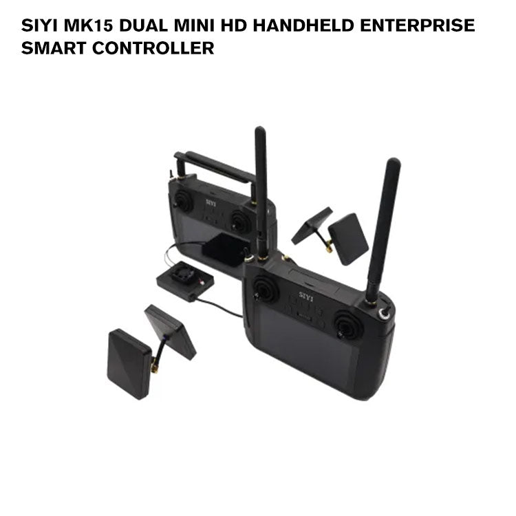 SIYI MK15 DUAL Mini HD Handheld Enterprise Smart Controller with Dual Remote and Remote Control Relay Feature CE FCC KC