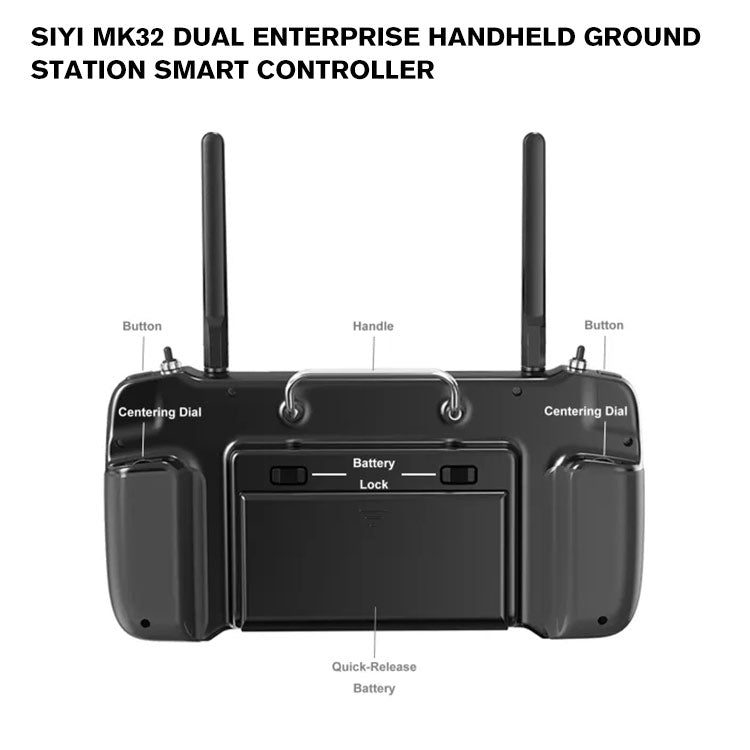 SIYI MK32 DUAL Enterprise Handheld Ground Station Smart Controller with Dual Operator and Remote Control Relay Feature