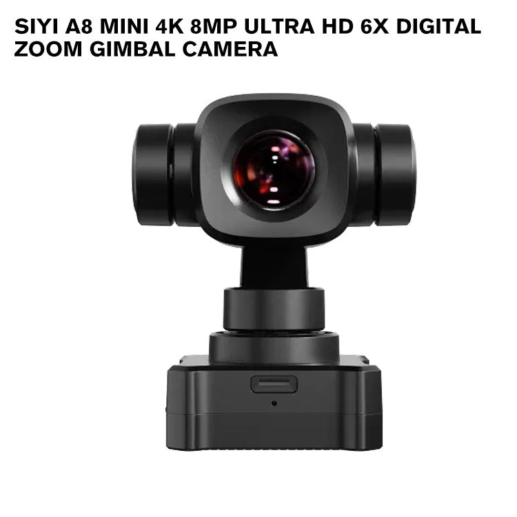 SIYI A8 mini 4K 8MP Ultra HD 6X Digital Zoom Gimbal Camera with 1/1.7" Sony Sensor AI Smart Identify and Tracking HDR Starlight Night Vision Mini 3-Axis Stabilizer 95g Lightweight 55x55x70mm for UAV UGV USV RC Planes and FPV Drones