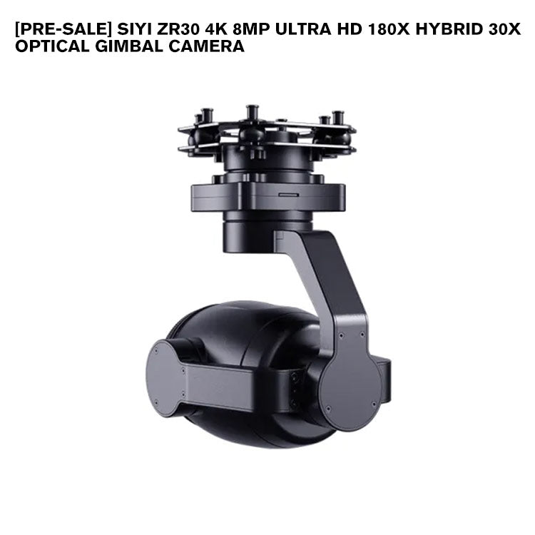 SIYI ZR30 4K 8MP Ultra HD 180X Hybrid 30X Optical Gimbal Camera with AI Smart Identify and Tracking 1/2.7" Sony Sensor HDR Starlight Night Vision 3-Axis Stabilizer UAV UGV USV Pod Payload for Drone Surveillance Inspection